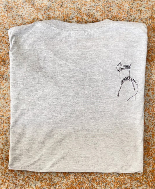 Custom Photo Outline Embroidered T-Shirt