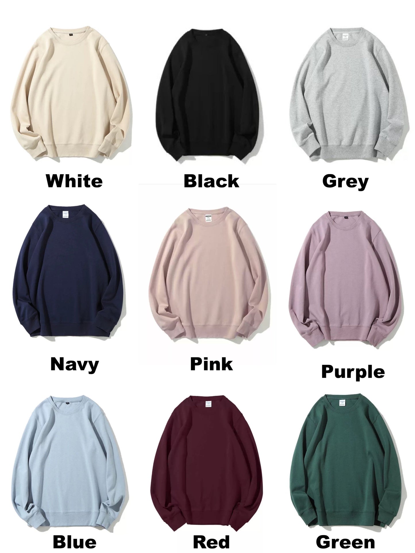 Custom Photo Colourful Embroidered Sweatshirt/Jumper/ Sweater